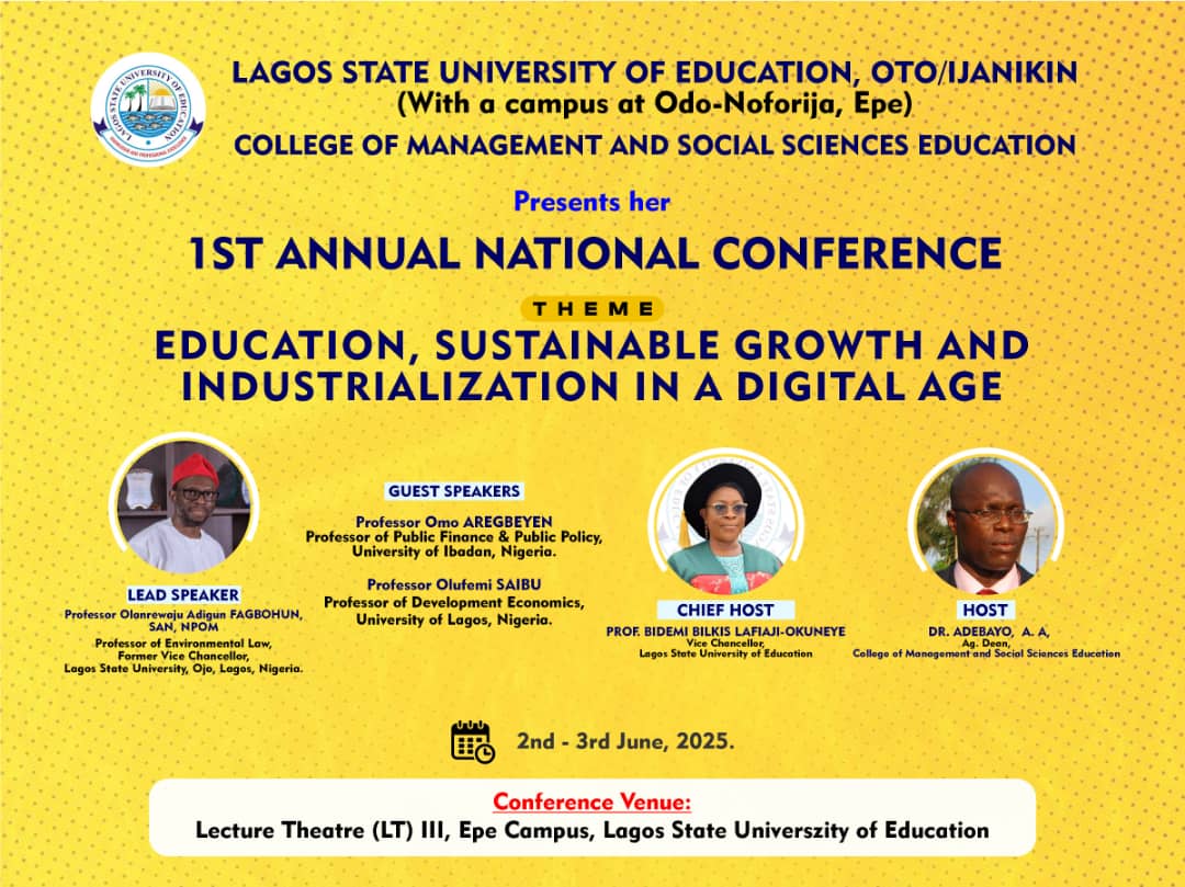 College of Management and Social Sciences Education (COMSSED) 1st National Conference