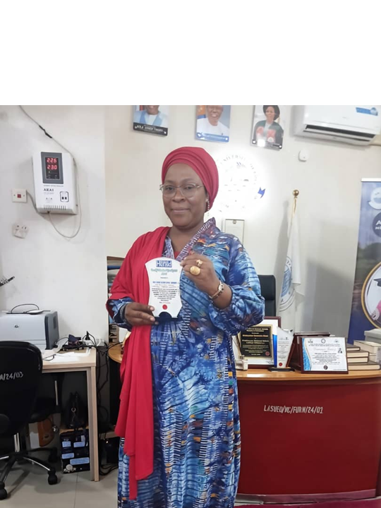 LASUED Vice-Chancellor Receives Another Prestigious Award as Top Contributor to Educational Development